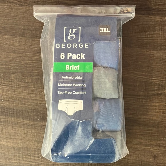 George Other - George 6-pack Brief 3XL NWT
